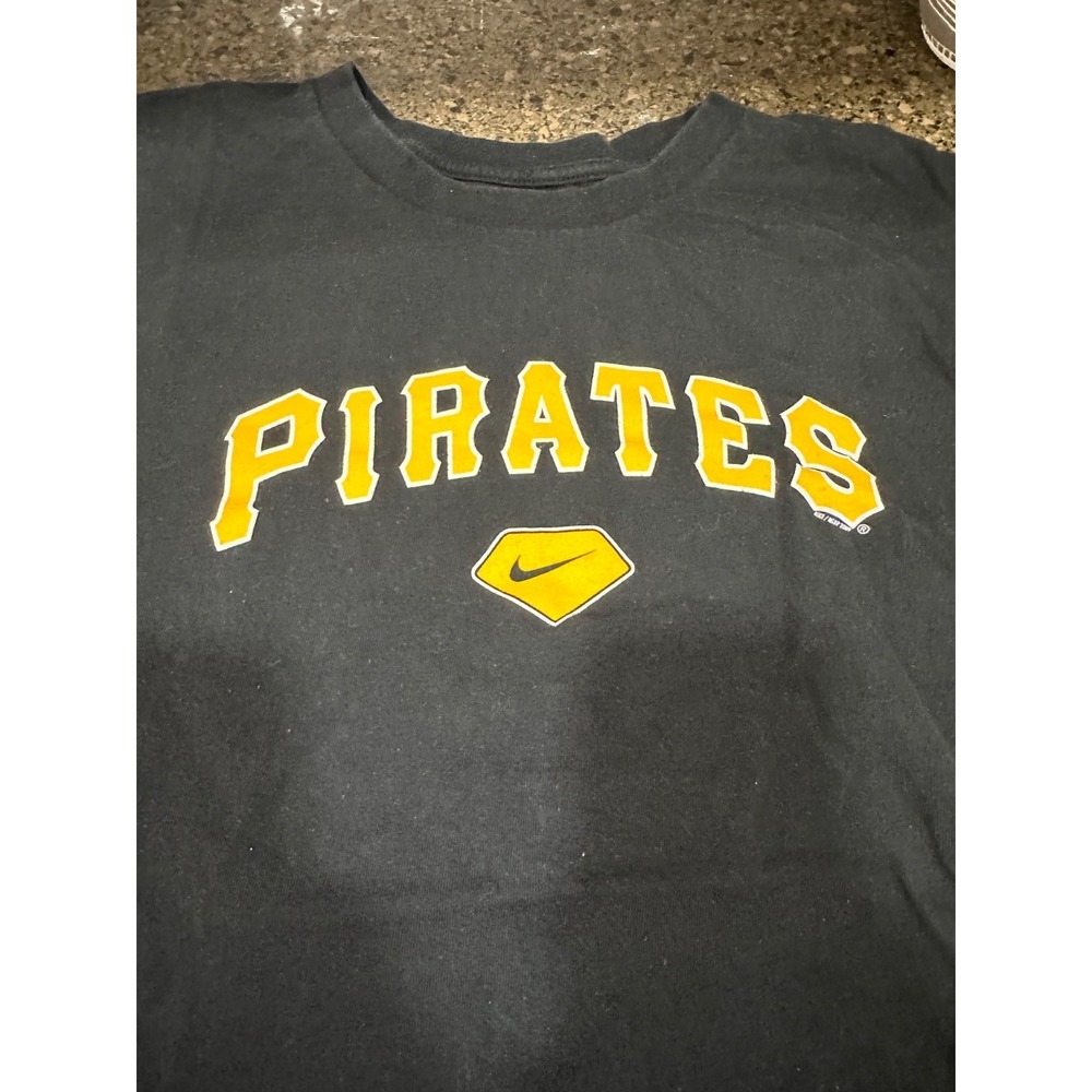 nike pittsburg pirates black‎ tee shirt xl